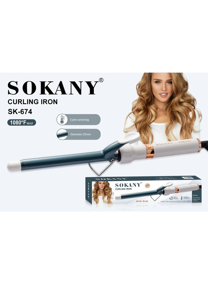 سوكاني مكواة تجعيد الشعر SK-674 - أبيض - Image 3