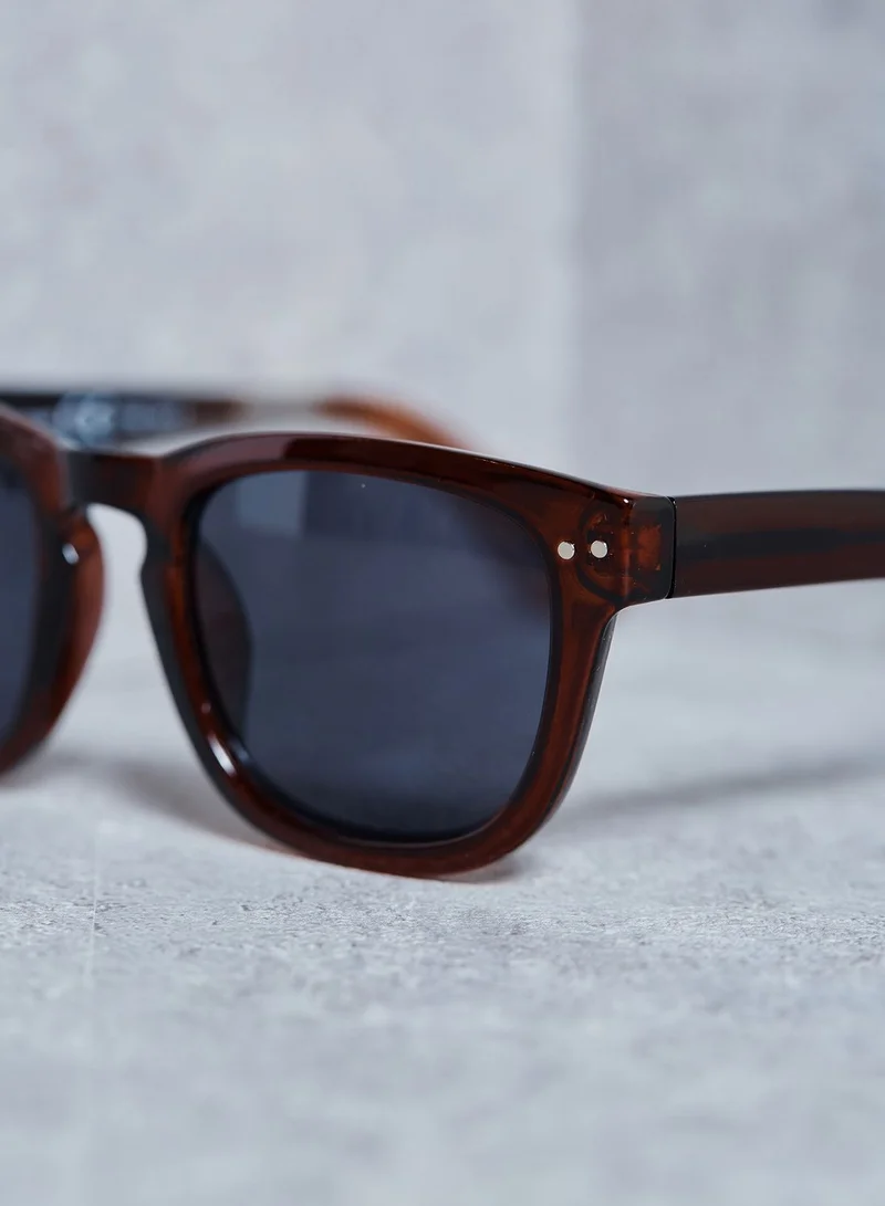 TOPMAN Square Preppy  Sunglasses