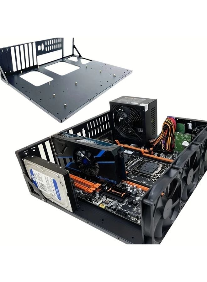 Extended EATX Bracket Computer Case Support 8 GPU 24 HDD ATX Motherboard Rack - Image 3