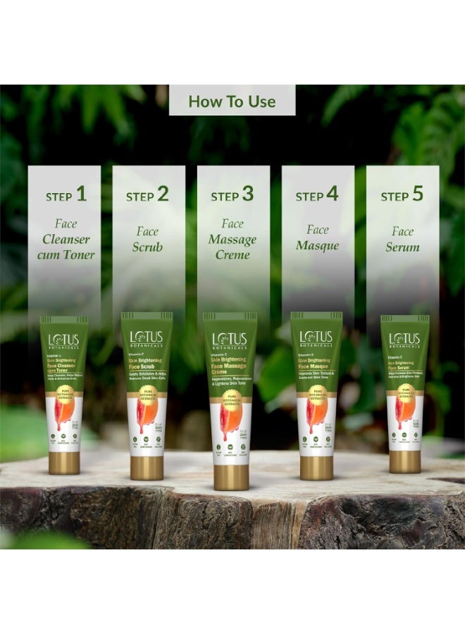 لوتس بوتنيكال مجموعة "لوتس بوتانيكالز" (Lotus Botanicals) لتفتيح البشرة بفيتامين "سي" | 5 خطوات سهلة | لجميع أنواع البشرة | عبوة تحتوي على 4 منتجات (48 جم × 4) - Image 2