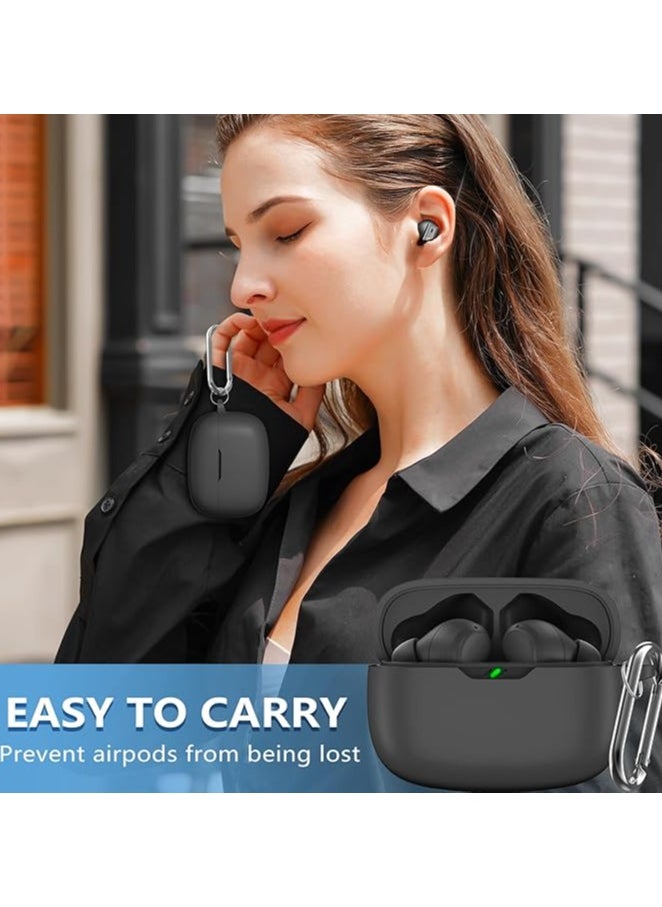 Generic - جراب حماية سيليكون لسماعات JBL Vibe 200TWS مع سلسلة مفاتيح لسماعات JBL اللاسلكية - أخضر - Image 1