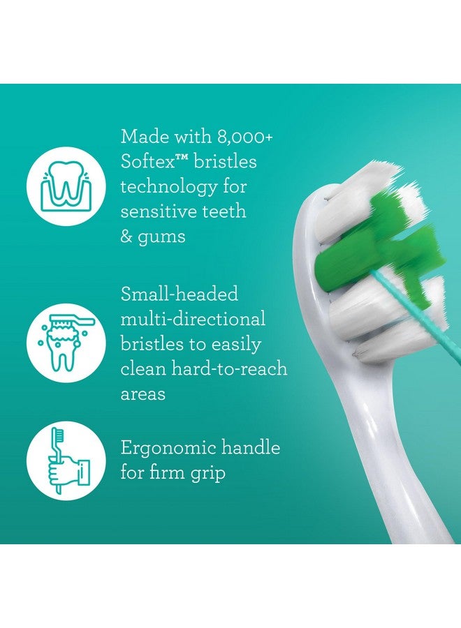 GuruNanda Butter On Gums Toothbrush with 8000+ Softex Bristles, Ultra Soft Bristles for Sensitive & Receding Gums, Perfect for Whiter Teeth, 6 Count - Image 2