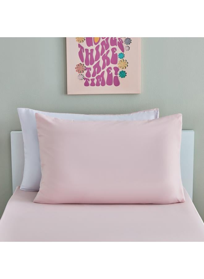 فيرا طقم غطاء وسادة من الألياف الدقيقة ذو وجهين مكون من قطعتين مقاس 50 × 75 سم - Image 2