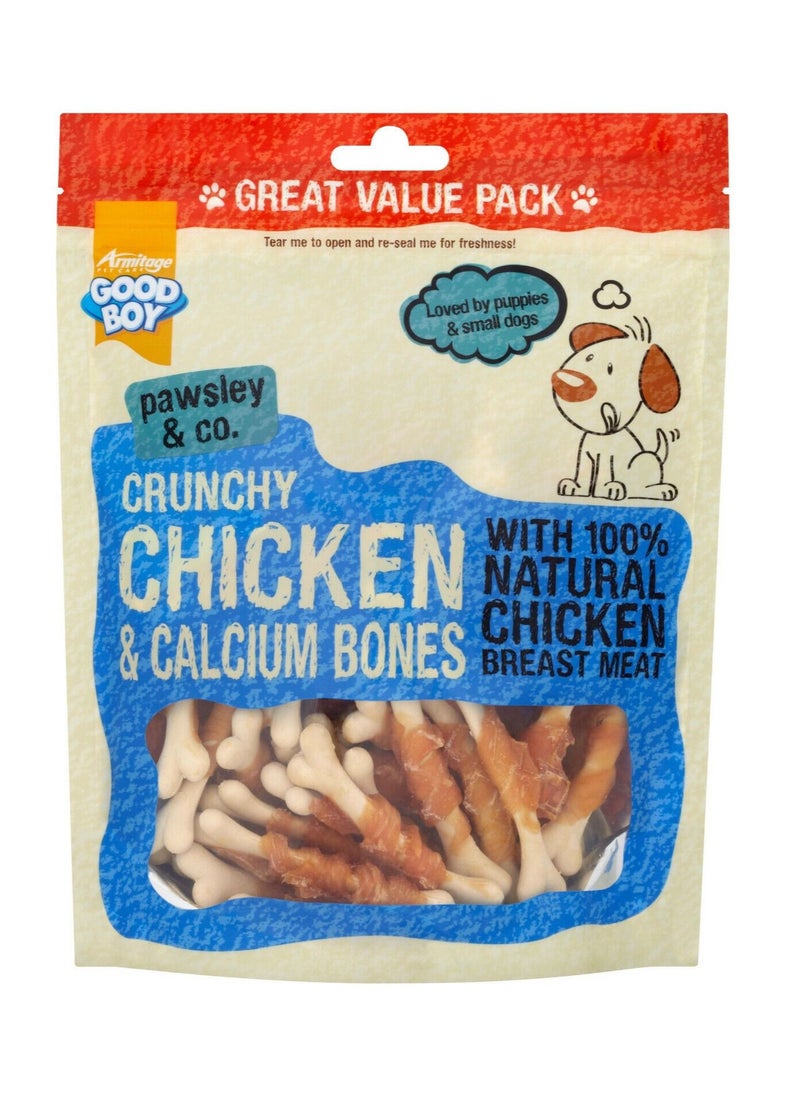 Armitage Goodboy Crunchy Chicken & Calcium Bones Dog Treat 350g 