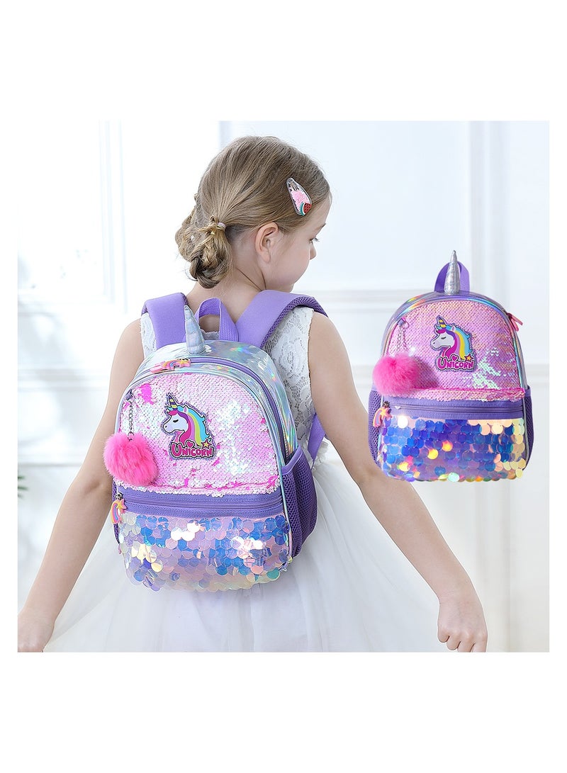 Eazy Kids حقيبة ظهر يونيكورن سباركل من إيزي كيدز - وردي - Image 2