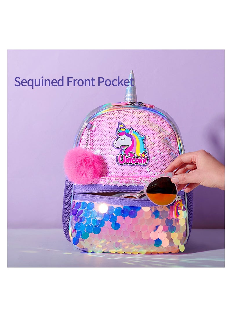 Eazy Kids حقيبة ظهر يونيكورن سباركل من إيزي كيدز - وردي - Image 4