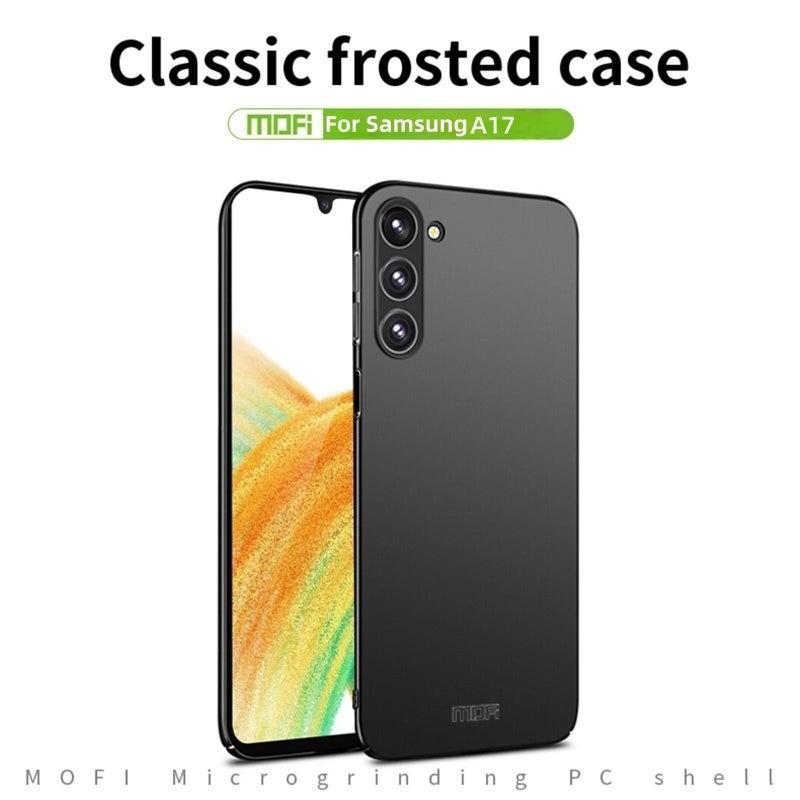 موفي جراب هاتف صلب رفيع للغاية لهاتف Samsung Galaxy A17 5G Frosted Pc (أزرق) - Image 3