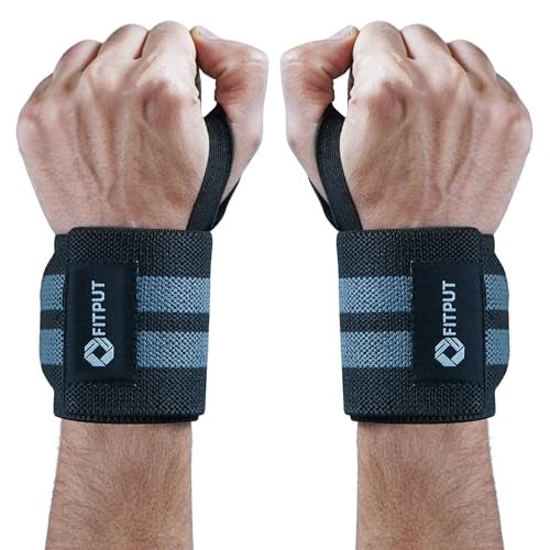 FITPUT Premium Wrist Band for Men Gym (2 PCS,18 Inch) – Wrist Support for gym & Wrist Straps for Men Workout | Gym Wristband, Hand Grip forgym, and Wrist Straps for GymEssentials - Image 1
