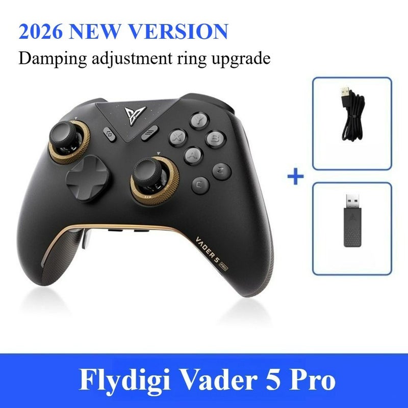 Flydigi Vader 5 Pro Wireless Gaming Controller Compatible with Steam PC Mobile Devices and Tablets, Black - Image 1