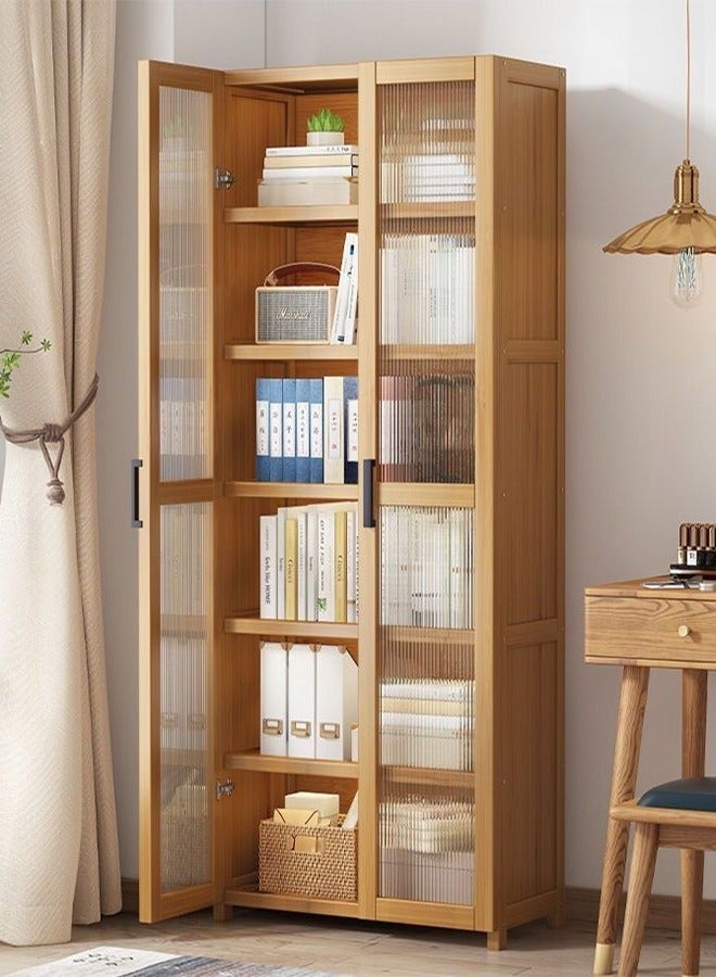 Kitchen Storage Cabinet, Multifunctional Sideboard Storage Cabinet, Independent Food Storage Cabinet, Equipped with Shelves and Closed Cabinet Doors, Suitable for Living Rooms, Kitchens, and Entrances (60 * 31 * 190cm) - Image 2