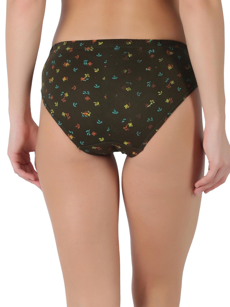 Dollar Lehar Super Combed Cotton Women's Printed Hipster Panty - Actual Print May Vary - Image 2