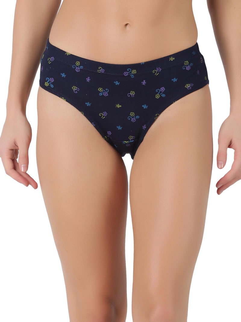 Dollar Lehar Super Combed Cotton Women's Printed Hipster Panty - Actual Print May Vary - Image 3