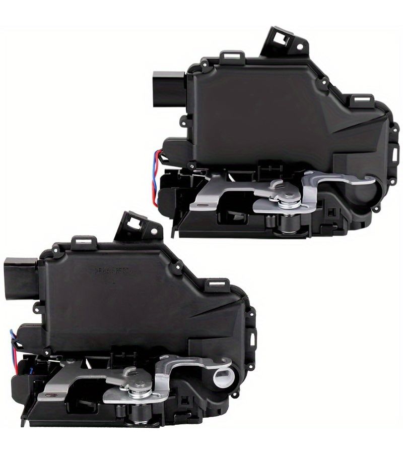 Set Of 2 Front And Rear Left Door Latch Lock Actuators Compatible With Vw Jetta 2000 To 2011 And Vw Passat 1999 To 2005 Door Lock Actuator Assembly Replaces 931 500 And 3B4839015A No Battery As Picture Shown - Image 1