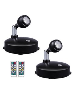 2Pcs Wireless Spotlight for Indoor Battery Operated LED Spotlight with Dimmable Rotatable Timer Uplight Mini Accent Lights with Remote for Wall Display Plants Painting Artwork Closet Natural White - pzsku/Z2DDB5D1276590A47E98EZ/45/_/1734848178/434933ed-1a9b-499e-b940-930d689c9165