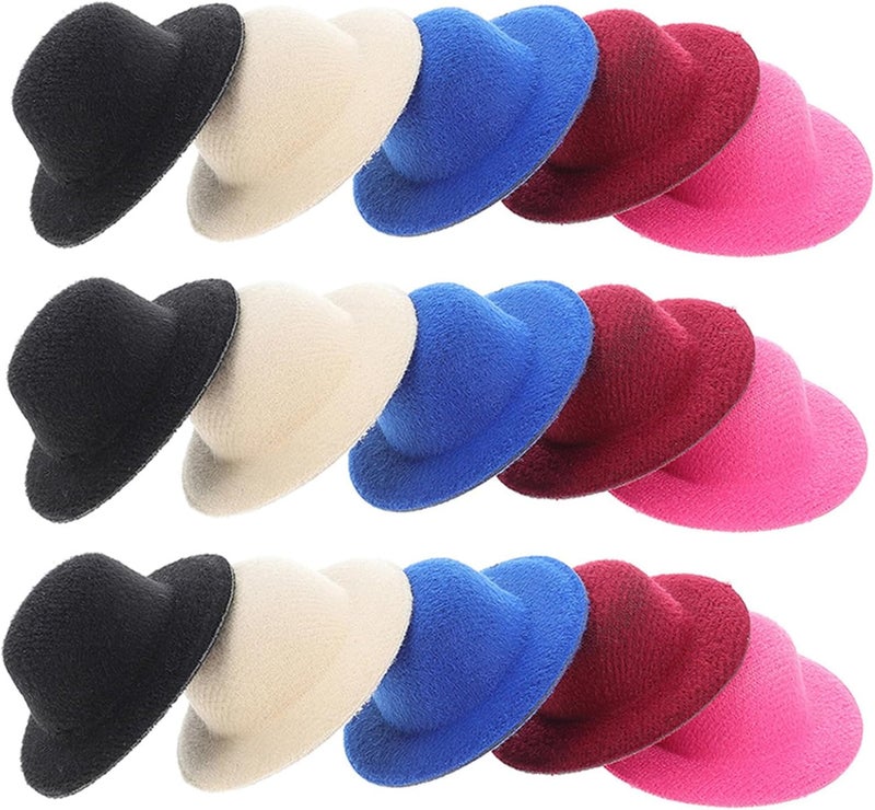 VOSAREA 15Pcs Miniature Hat Doll Accessories for DIY Crafting Doll Caps for Decoration - Image 1