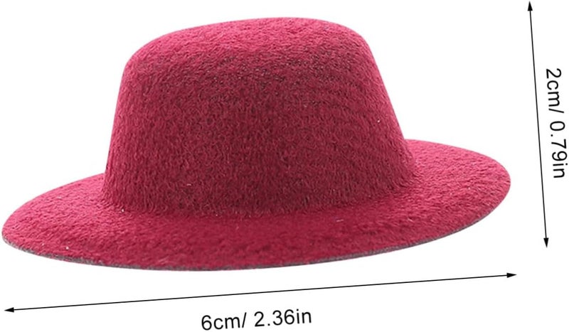 VOSAREA 15Pcs Miniature Hat Doll Accessories for DIY Crafting Doll Caps for Decoration - Image 2