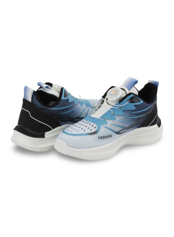 Unisex Leather Sneakers – Turquoise - Image 2