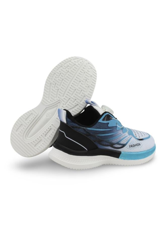 Unisex Leather Sneakers – Turquoise - Image 3