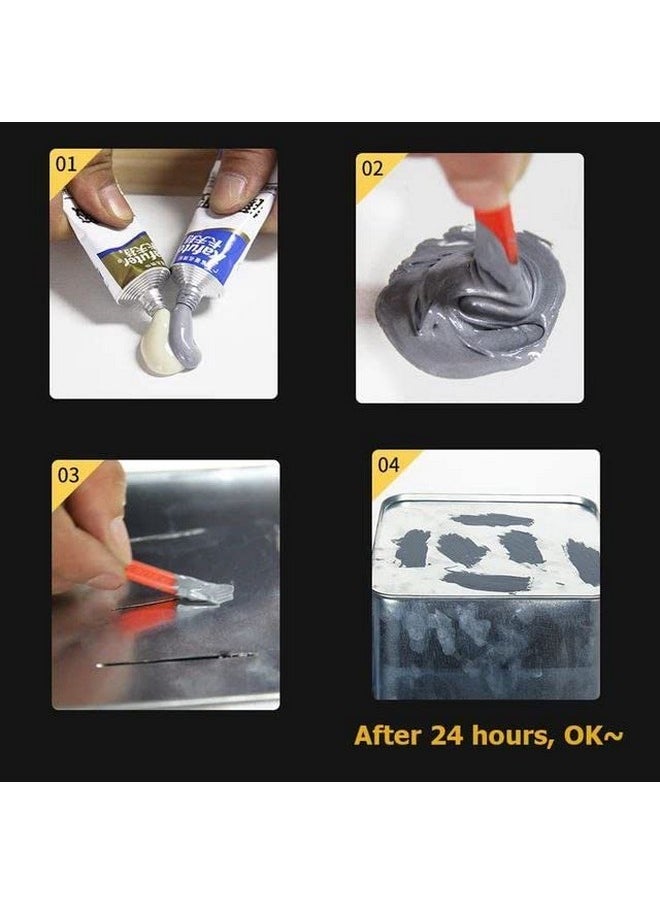 FIgment FIGMENT Magic Metal Mending, Cold Weld Metal Repair Paste Adhesive Gel, Ab Strong Glue Universal Metal Plastic Weld Repair Glue Aluminum,Welding Glue Grout Gap Filler Agent Water (ART_GLUE)  - Image 2