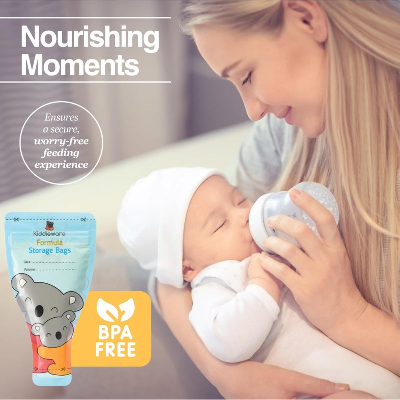 Kiddieware 30 Pack Baby Formula Storage Bags Dispenser Disposable Baby Formula Container - Image 5