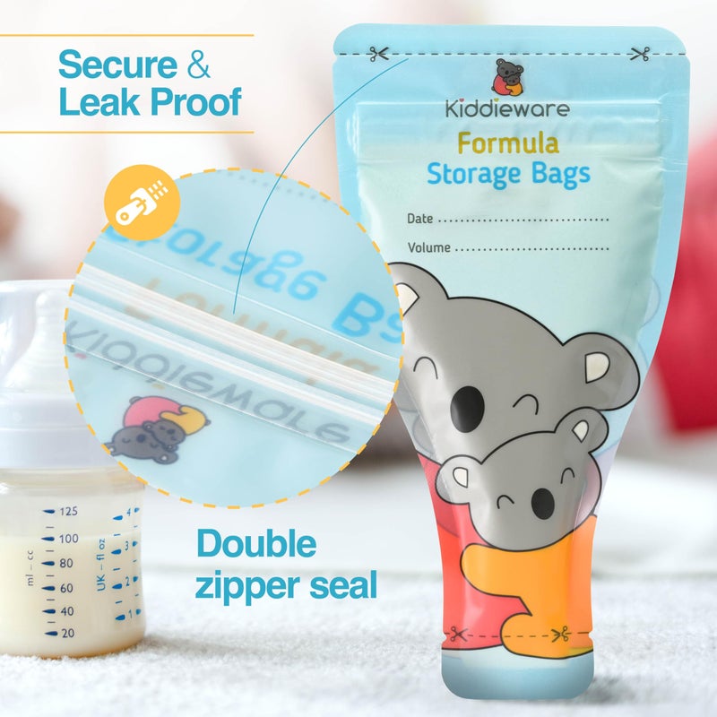 Kiddieware 30 Pack Baby Formula Storage Bags Dispenser Disposable Baby Formula Container - Image 4
