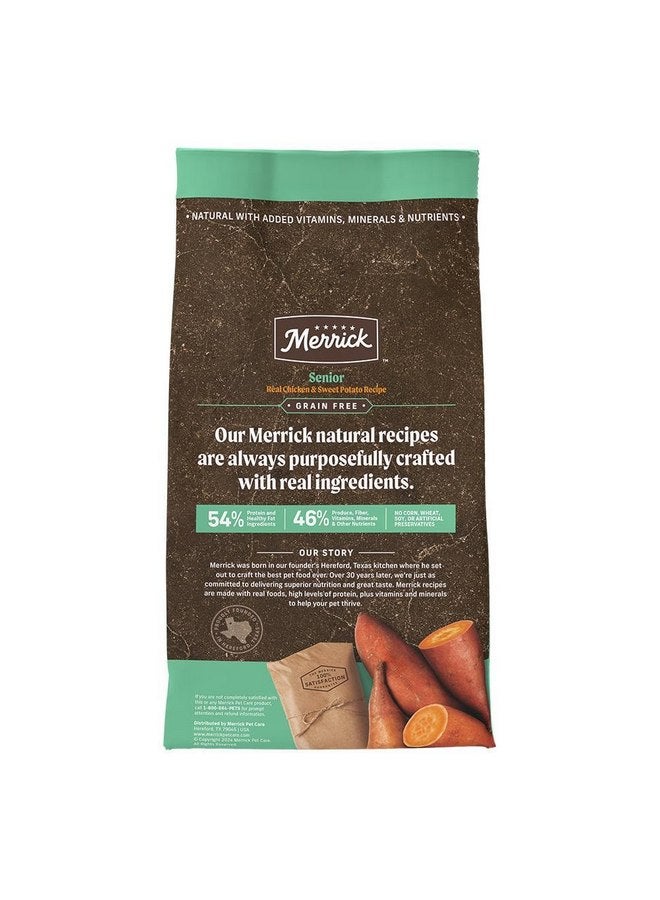 ميريك طعام الكلاب الجاف ميريك جراين فري سينيور تشيكن + بطاطا حلوة، 4 رطل. - Image 2