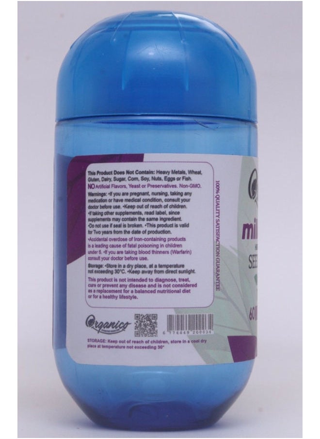 Organico - 60 Capsules Milk Thistle 1000 Mg - Image 1