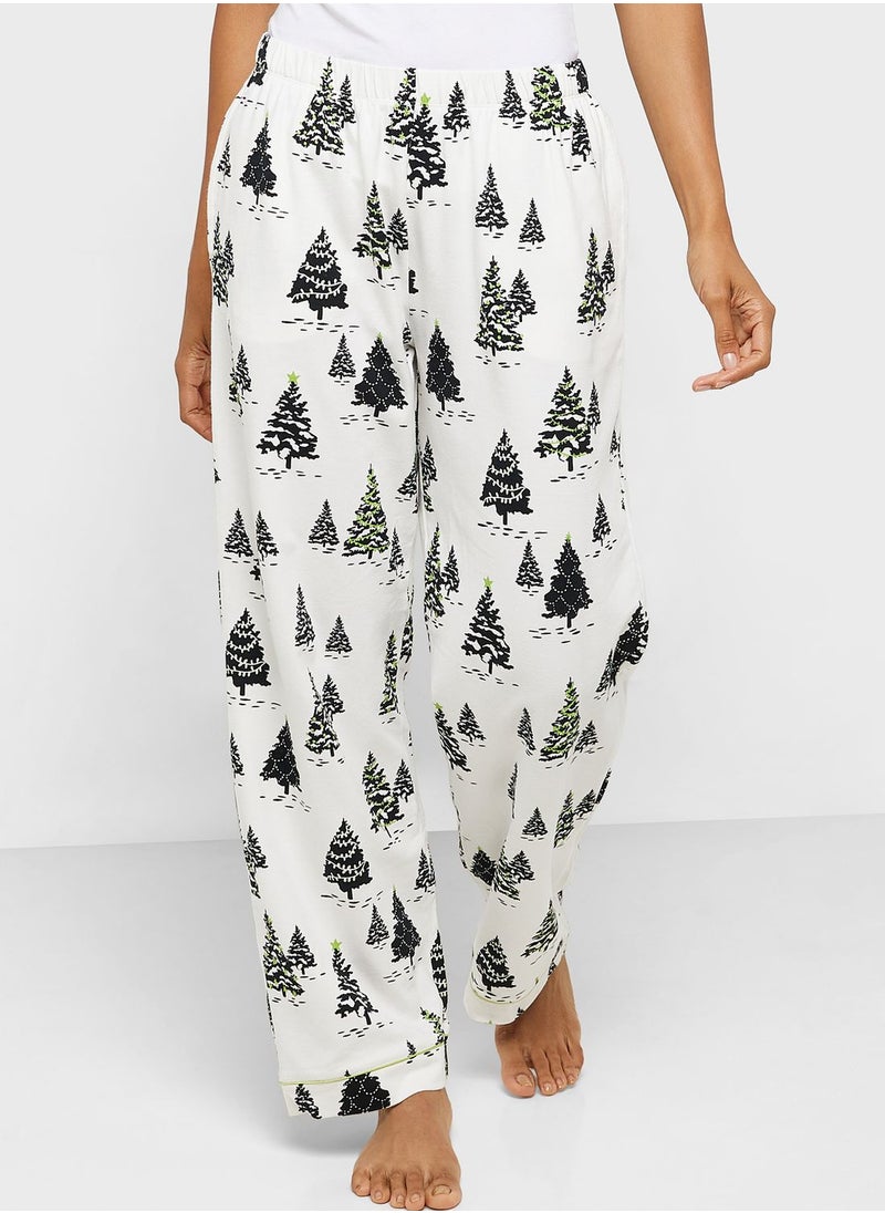 CHELSEA PEERS - Printed Shirt & Pyjama Set - Image 1