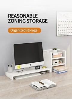 Single Tier Computer Organizer + 3 Tier Storage Cabinet, Computer Monitor Stand, Storage Organizer, Space Saving Laptop Stand for Home and Office ，PVC material (suitable for lightweight computers) - pzsku/Z2DDBB9D75B9496BFB364Z/45/_/1728898115/0d723dd9-d91f-4f81-85c3-eca69c8f5a14