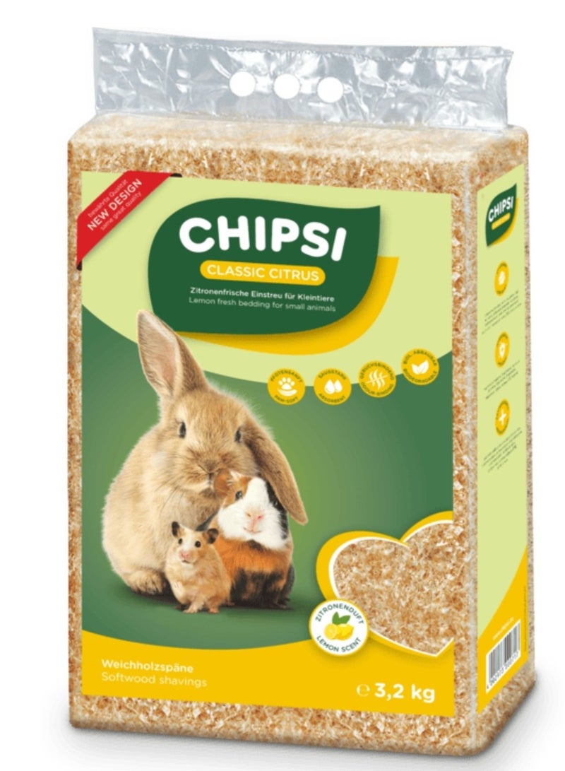 تشيبسي شيبسي كلاسيك وود شيبس - 1 كجم (15 لتر) - ليمون - Image 1