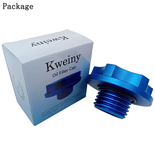 kweiny Engine Oil Filler Cap Aluminum Compatible with Ford Lincoln Mercury 1993-2010 Some Models - Image 2