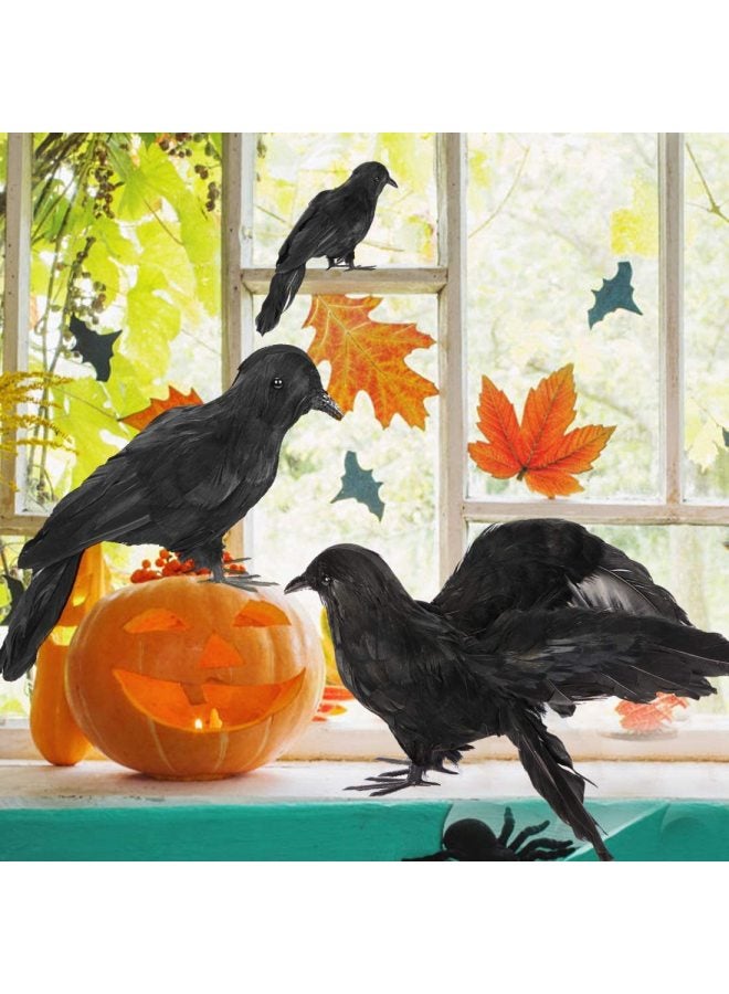 Loquat Crow Wings  Simulation Feather Crow Ornaments Easter A Generation Of Hair-Color:Five-piece Set - Image 2