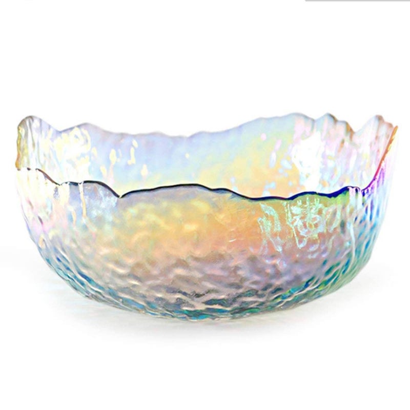 SOONHUA Glass Nail Soaking Bowl, Finger Soaking Spa Bowl, Nail Art Remover Soak Soaker Treatment Bowl, Nail Art Tips Bowl for Fingernail Toenail Caring Polish Removal - Image 1