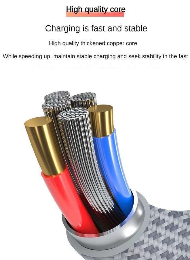 دوداو كابل شحن سريع بقوة 100 واط، كابل Type-C، شاحن سريع، إخراج فعال، كابل مضفر متين، شحن فائق السرعة USB-C إلى USB-C - Image 3