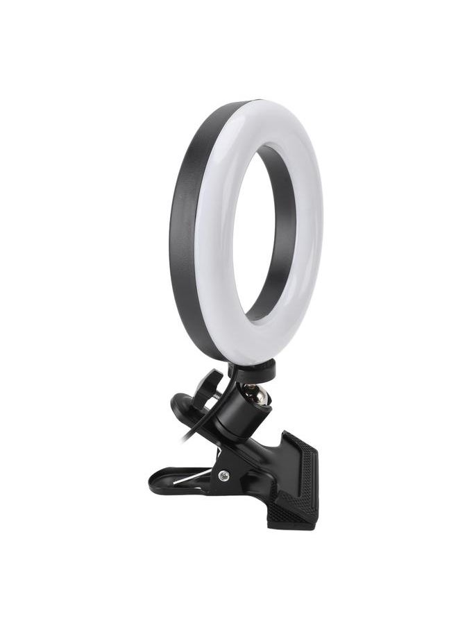 Thoraya Clip On Ring Light 3 Light Modes Brightness Adjustable USB Powered Small Portable Ring Light with Clip for Laptop Video Conference  - Image 4
