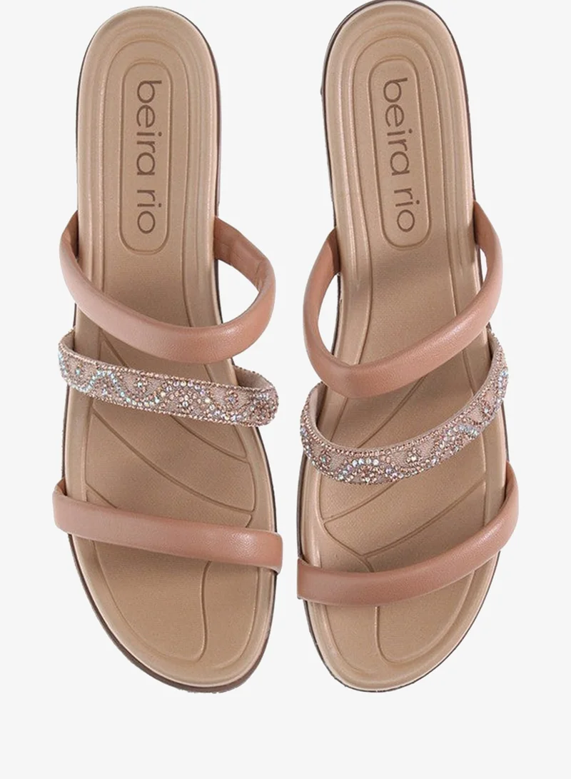 Beira Rio Beige Heels Sandal for Women – Stylish Ladies Heel Sandals & Sling Back Heels for Girls for Women | Best Price UAE