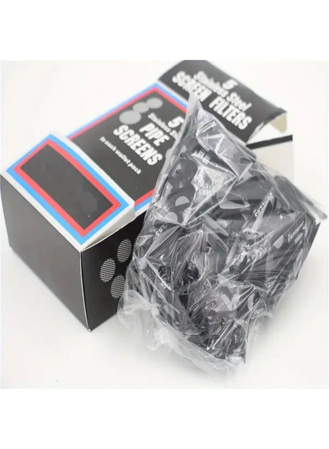 500PCS Silvery Stainless Steel Mini Round Pipe Filter Compact Multipurpose Household Gift - Image 4