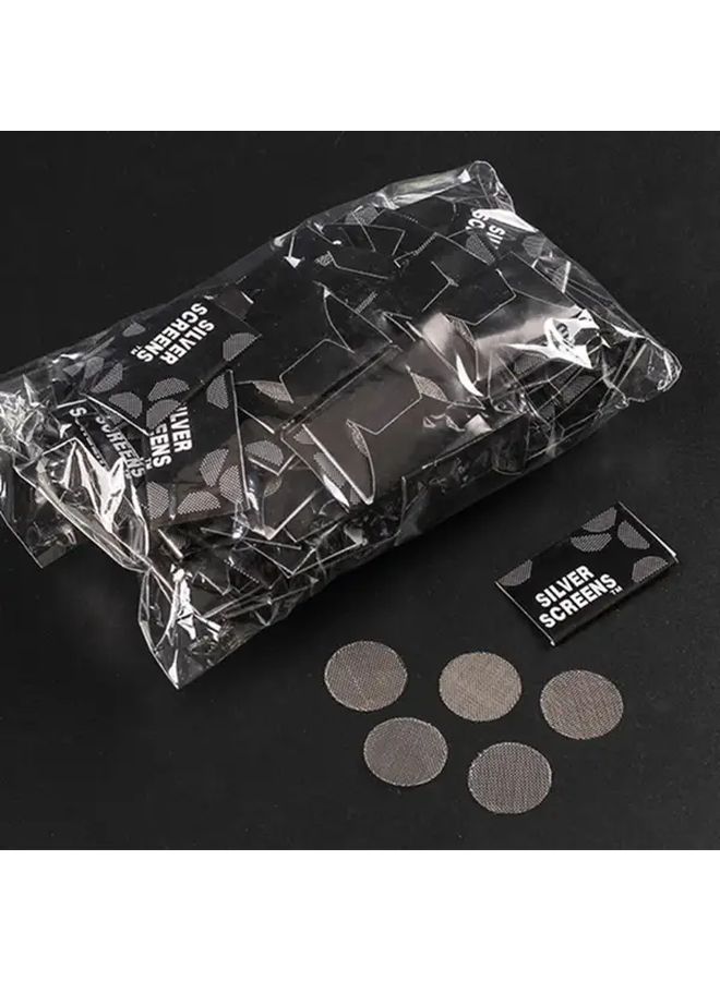 500PCS Silvery Stainless Steel Mini Round Pipe Filter Compact Multipurpose Household Gift - Image 3
