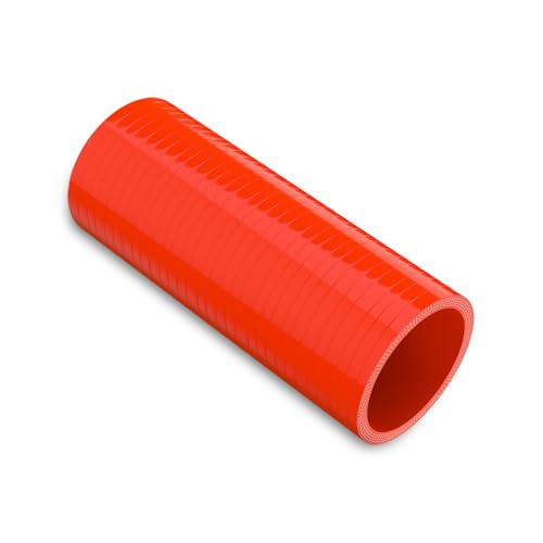 Endure 2" ID Straight Silicone Coupler Hose (51mm) High Temp 4-Ply Reinforced Length(152mm) Thickness(5mm), Intake Piping, Couplers for High Performance Vehicles, Automotive Silicone Hose - Red - Image 1