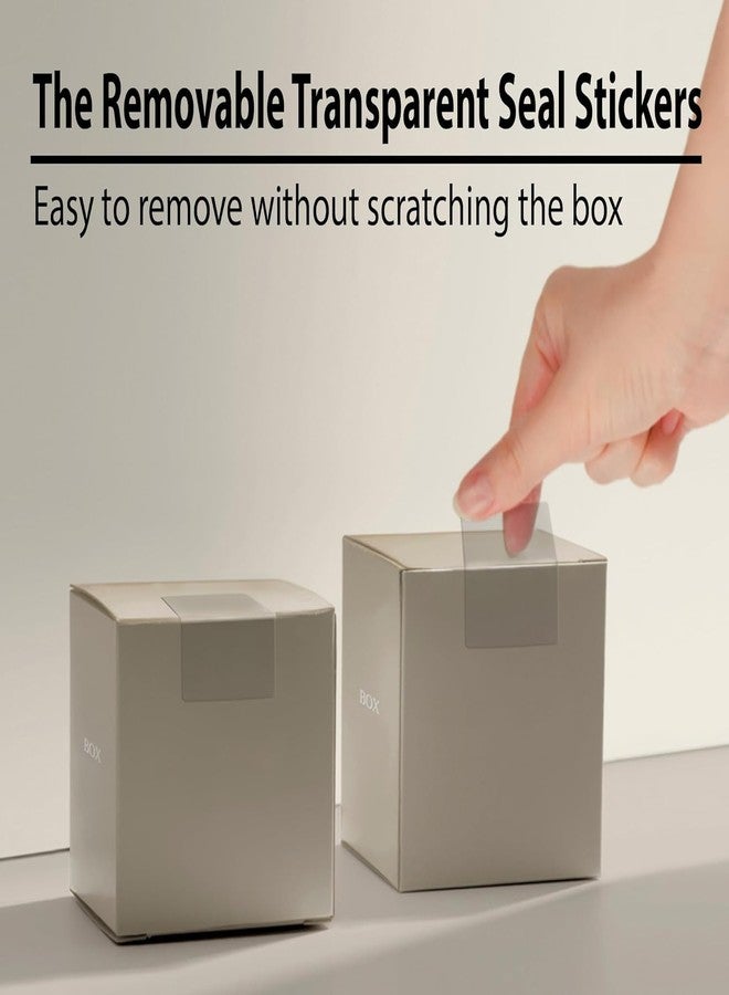 True-Ally ملصقات شفافة كريستالية من True-Ally مقاس 1 بوصة × 2 بوصة 50 × 25 مم - أغطية ملصقات واقية للباركود والعناوين، ملصقات إغلاق الأظرف (3 لفات - 1500 ملصق) - Image 3