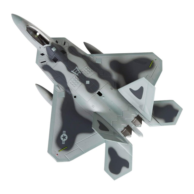 HANGHANG 1/100 Scale F-22 Raptor Fighter Attack Plane Metal Fighter Military Model Fairchild Republic Diecast Plane Model for Commemorate Collection or Gift - Image 3