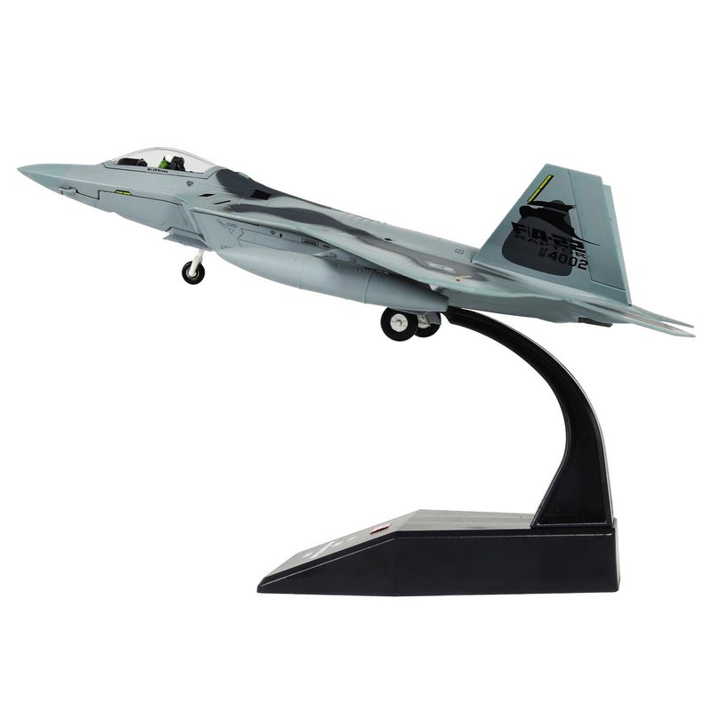 HANGHANG 1/100 Scale F-22 Raptor Fighter Attack Plane Metal Fighter Military Model Fairchild Republic Diecast Plane Model for Commemorate Collection or Gift - Image 5