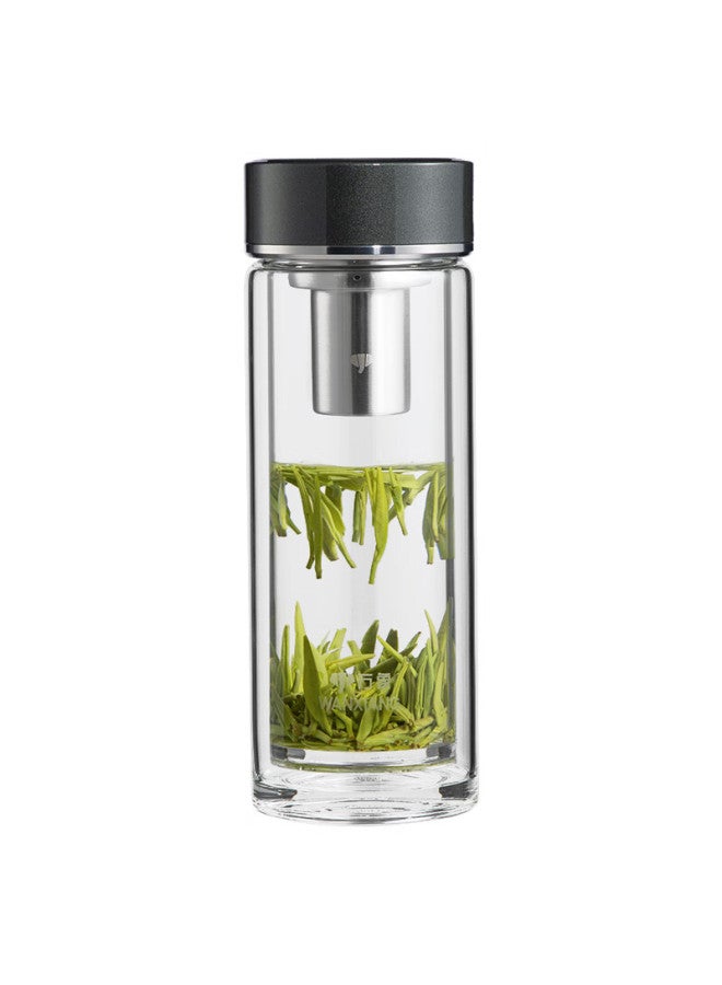 Wanxiang Double-layer Glass Car Mug V308l Olive Green Gift Box Office Business Tea Infuser Cup 360ml - Image 4