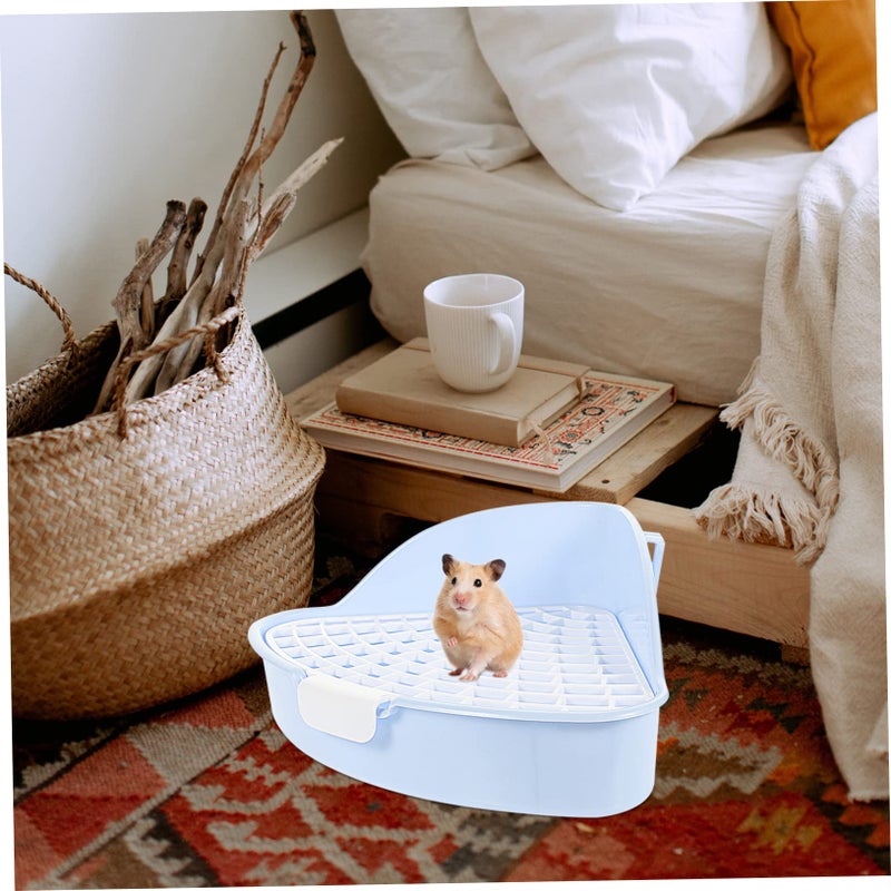 Large Plastic Rabbit Litter Box Potty Trainer Tray Sturdy Cage Supply - Image 5