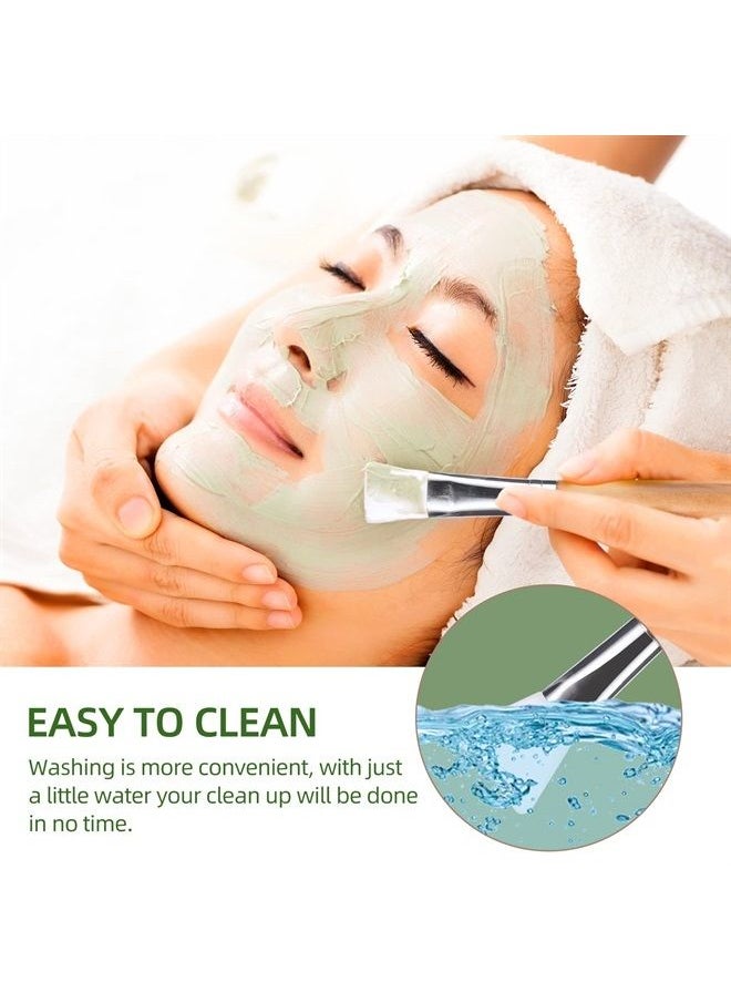 JPNK - Facial Mask Bowl Set Bamboo, New DIY 6Pack DIY Clay Mask Mixing Kit with Mask Brushes and Bowl, Bamboo Mask Mixing Tools for Mixing Clay Mask DIY - Image 1