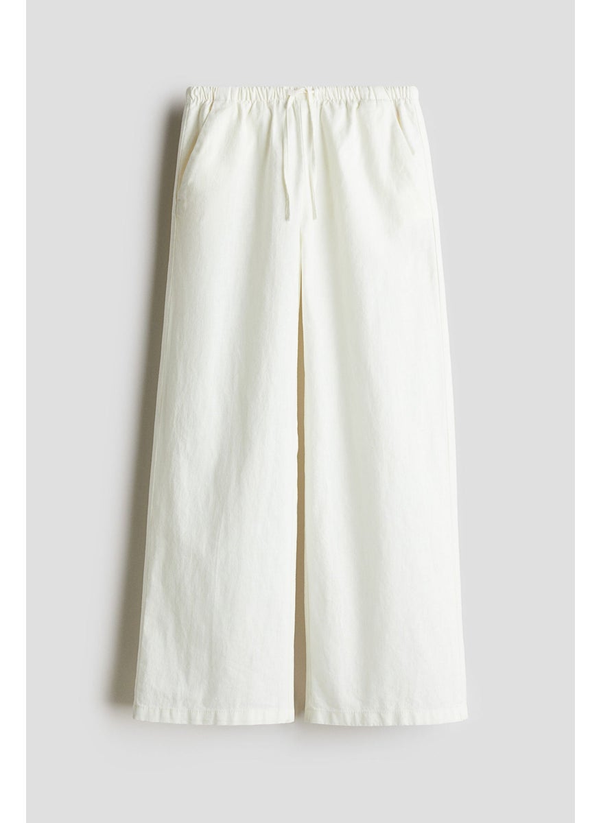 H&M Linen-Blend Trousers  - Image 4
