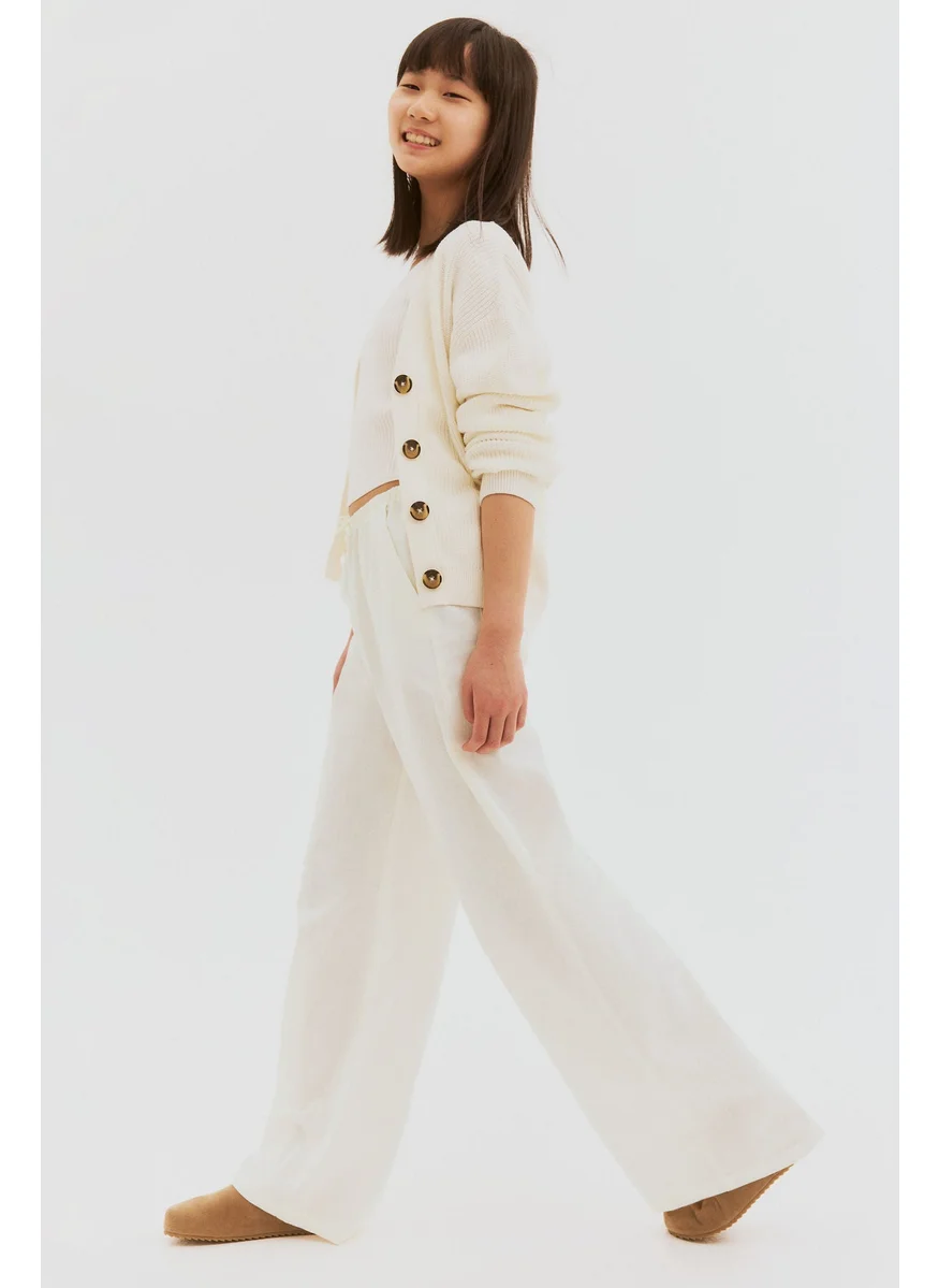 H&M Linen-Blend Trousers