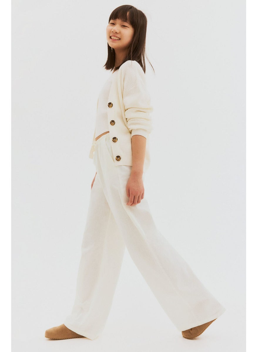 H&M Linen-Blend Trousers  - Image 2
