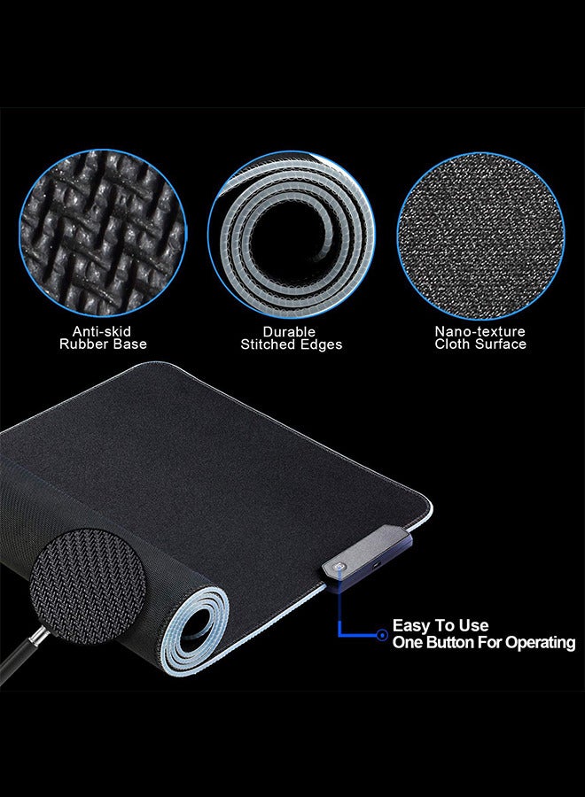 RGB Mouse Keyboard Pad Large Soft Led Extended MoUSe Pad  - Image 3