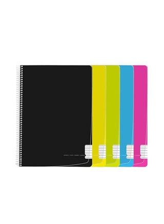 PAJORY Spiral Notebook, PP Layer, A4, 80F 70 g, Ruled, White Pages, Assorted Outer Colors - pzsku/Z2DDC7DF04726C08780FCZ/45/_/1646997747/d794c9b9-c6dc-4f93-b308-19487c0a4c95